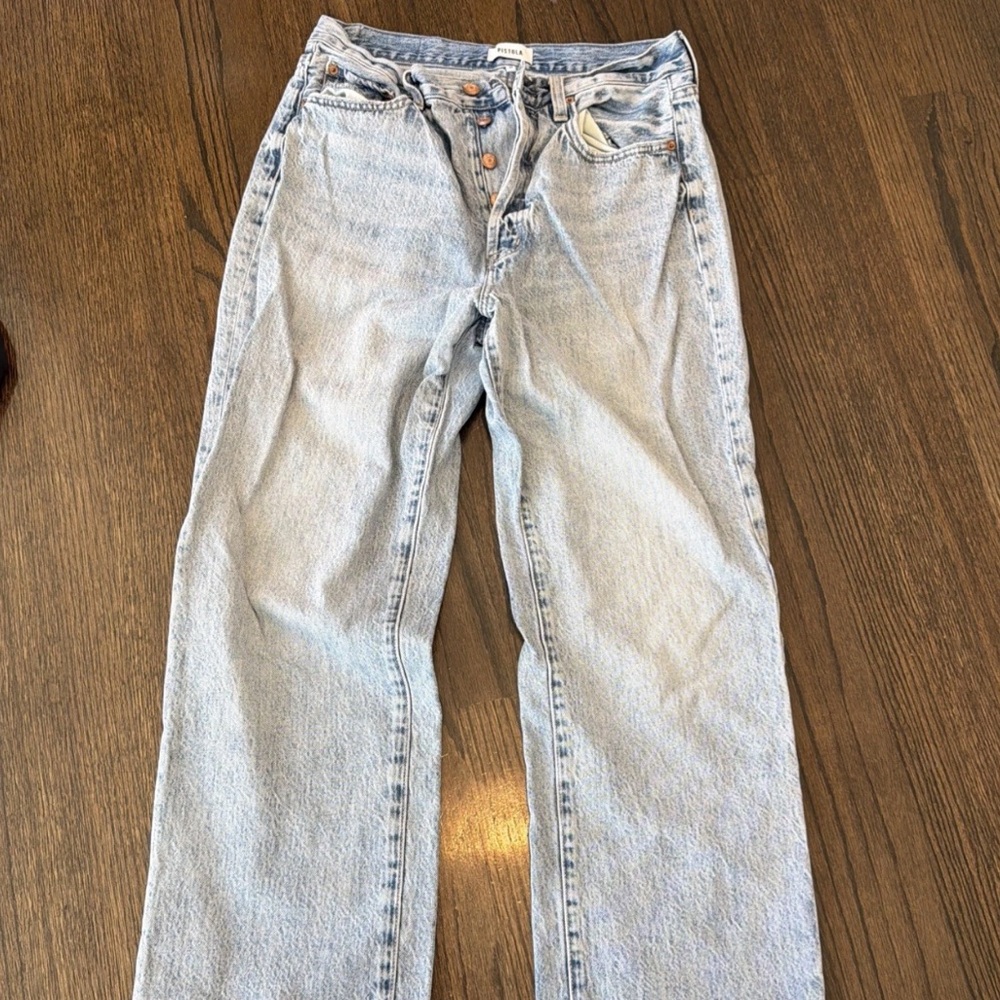 Pistola Women’s Blue Denim Straight Jeans P0001632RL Size 30